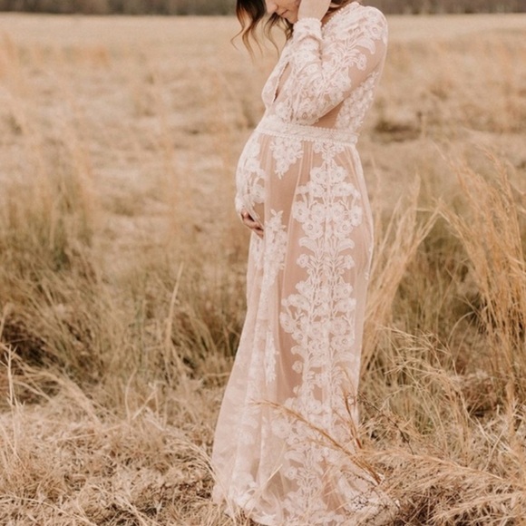 For Love And Lemons Temecula Lace Maxi Dress- Lace Maxi- Boho Wedding Dress - Picture 5 of 15